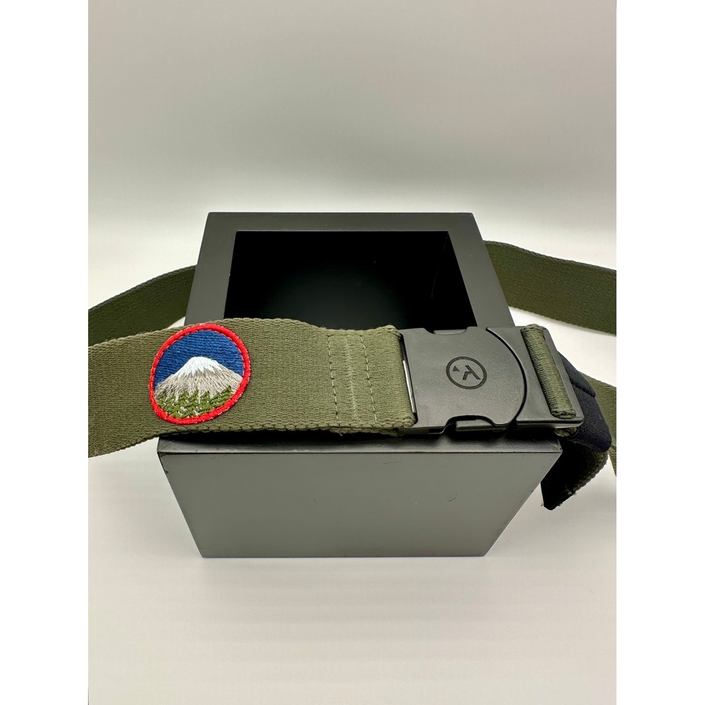 Arcade Rambler Belt Mens OS Olive Green Mountain Patch Adventure Elastic Strap
